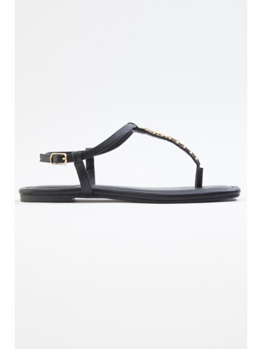 Cato Watch Band Hardware Sandals - Ideal Black